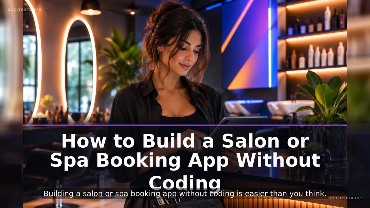 How to Build a Salon or Spa Booking App Without Coding
