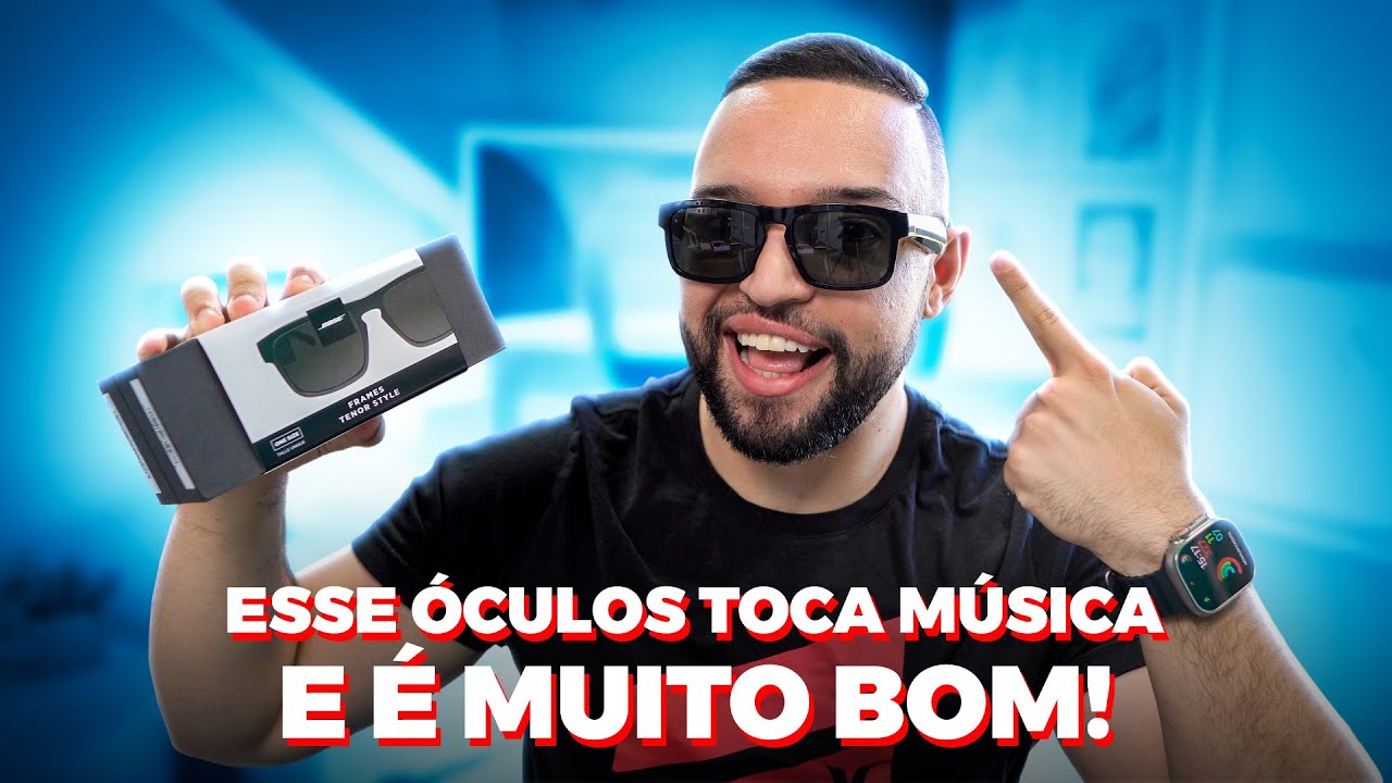 Esse ÓCULOS toca música e é MUITO BOM! Bose Frames vale a pena!