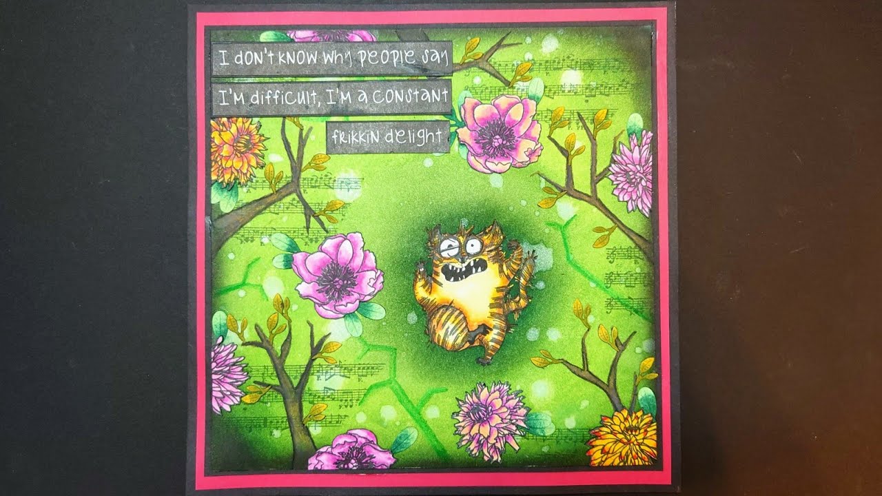 Create two #mixedmedia projects using #timholtz snarky cats, #distress inks and #katzelkraft stamps!