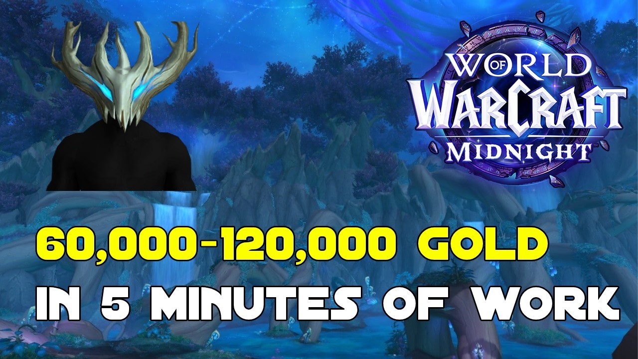 60-120k Gold From A FIVE MINUTE Treasure Farm - WoW Midnight Gold Guide