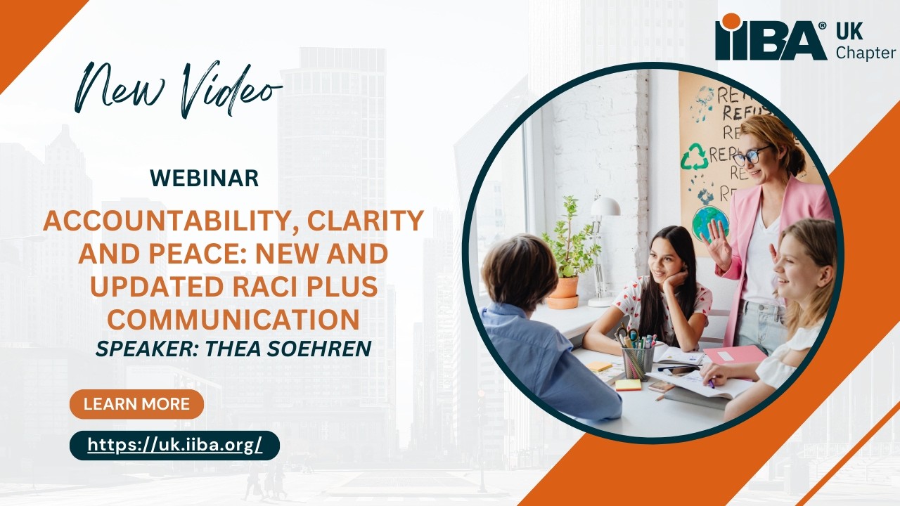 Accountability, clarity and peace: new and updated RACI Plus communication