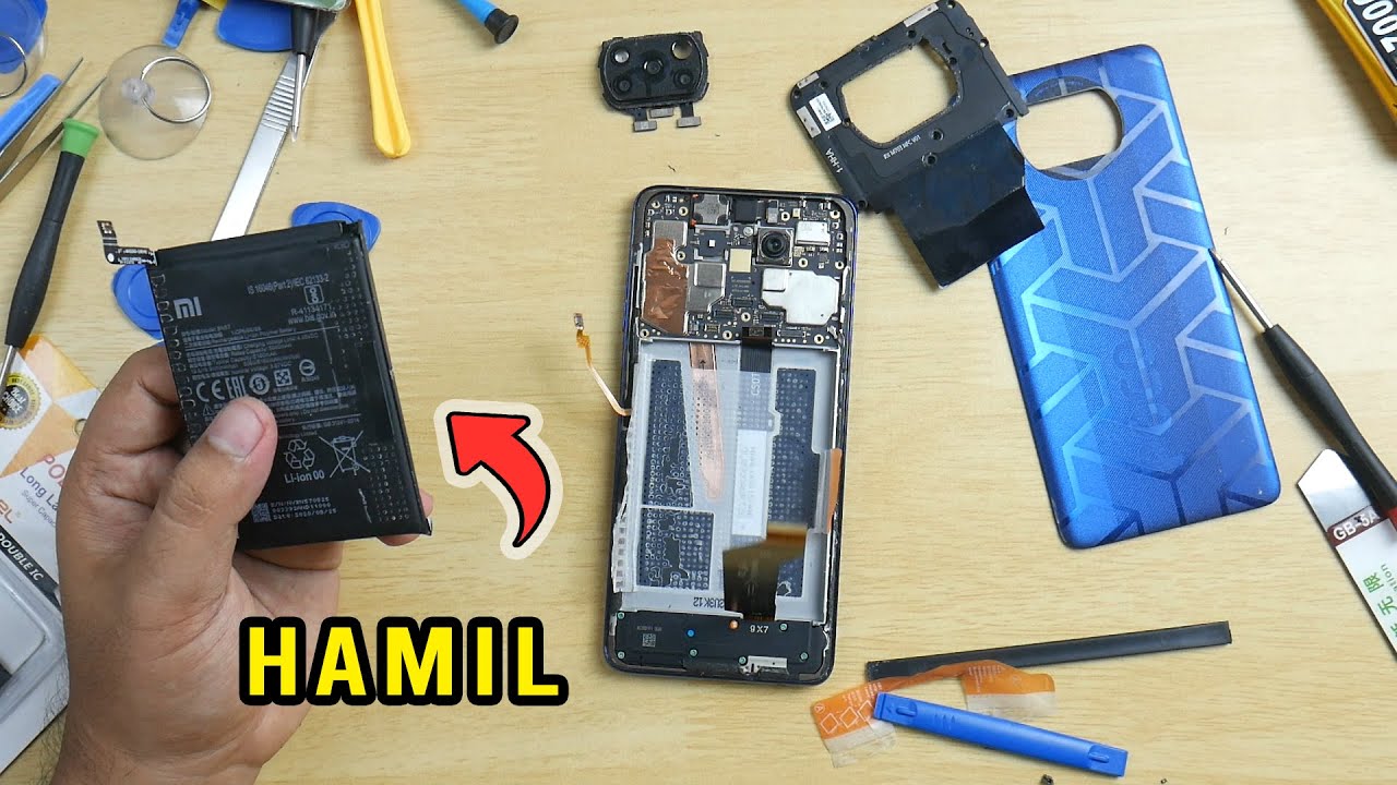 HP Hamil ? Mecoba Ganti Sendiri Baterai POCO X3 NFC | Takut Matot
