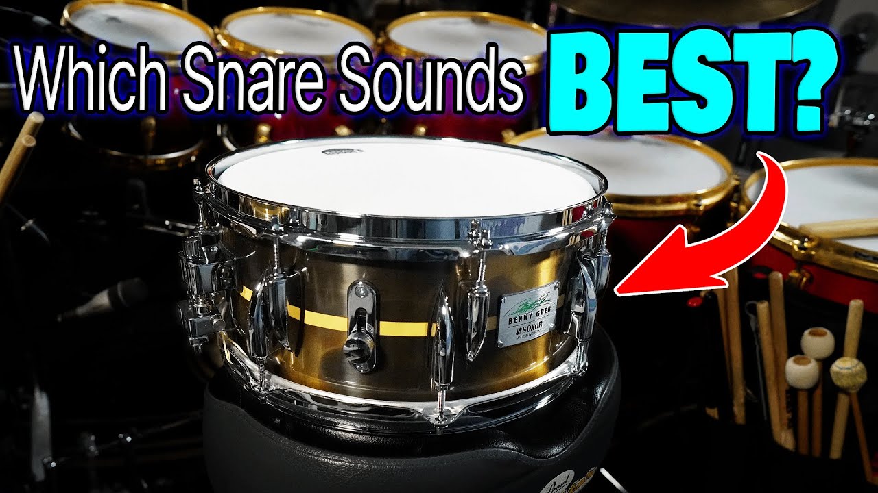 6 Snare Drums in 2 minutes | Which sounds best?