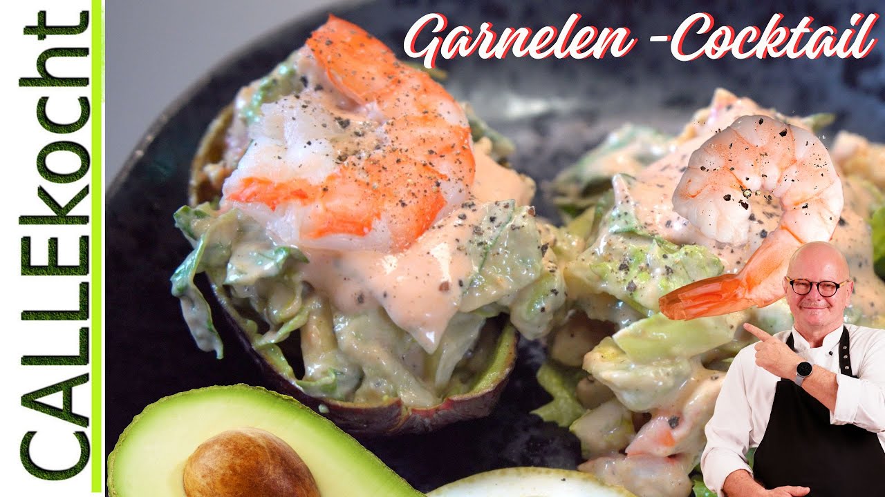 Garnelen als Cocktail mit Avocado – Schnell & Lecker! Beste Vorspeise.