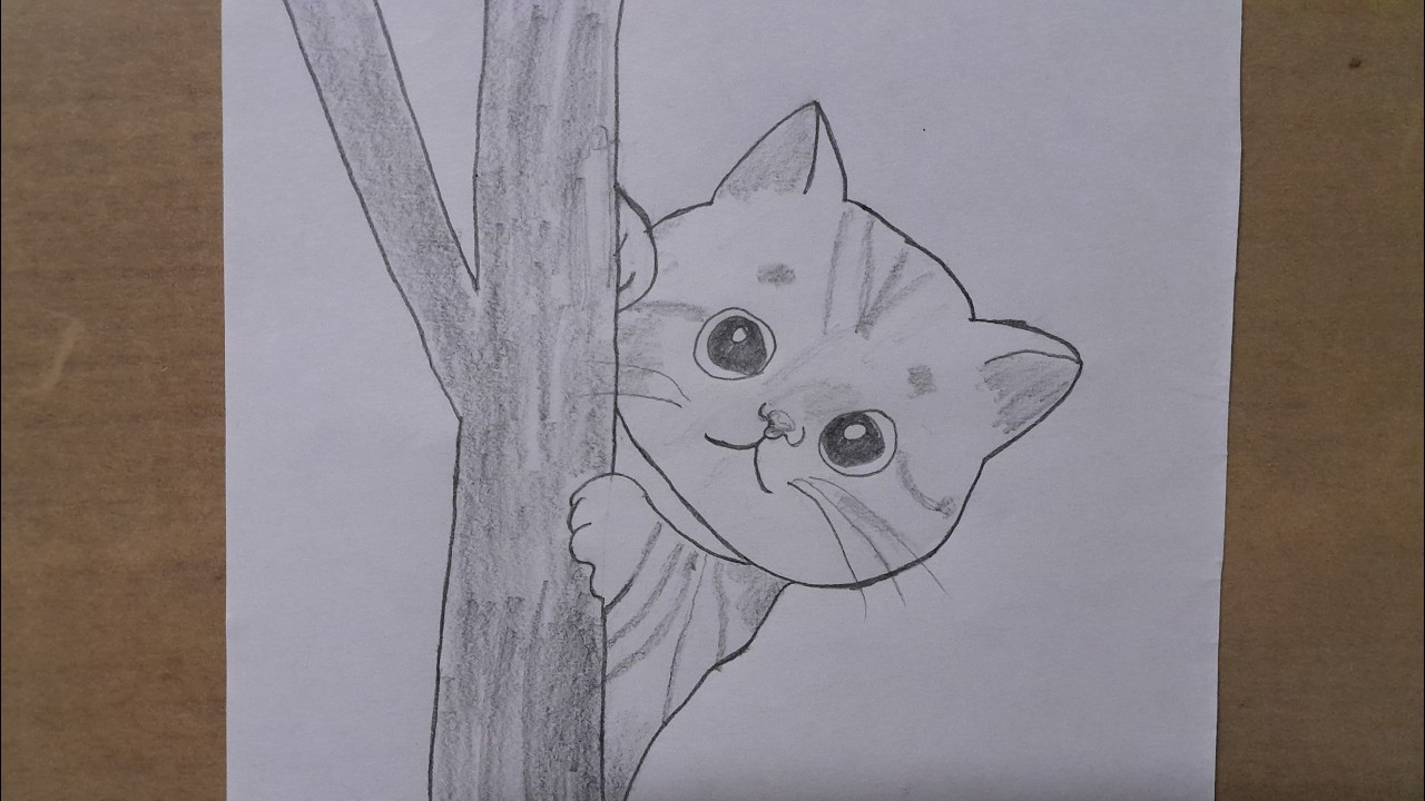 Cute Cat Drawing ll Pencil Drawing ll Easy drawing ideas ll #pencildrawimgs, #pencilart, #drawings
