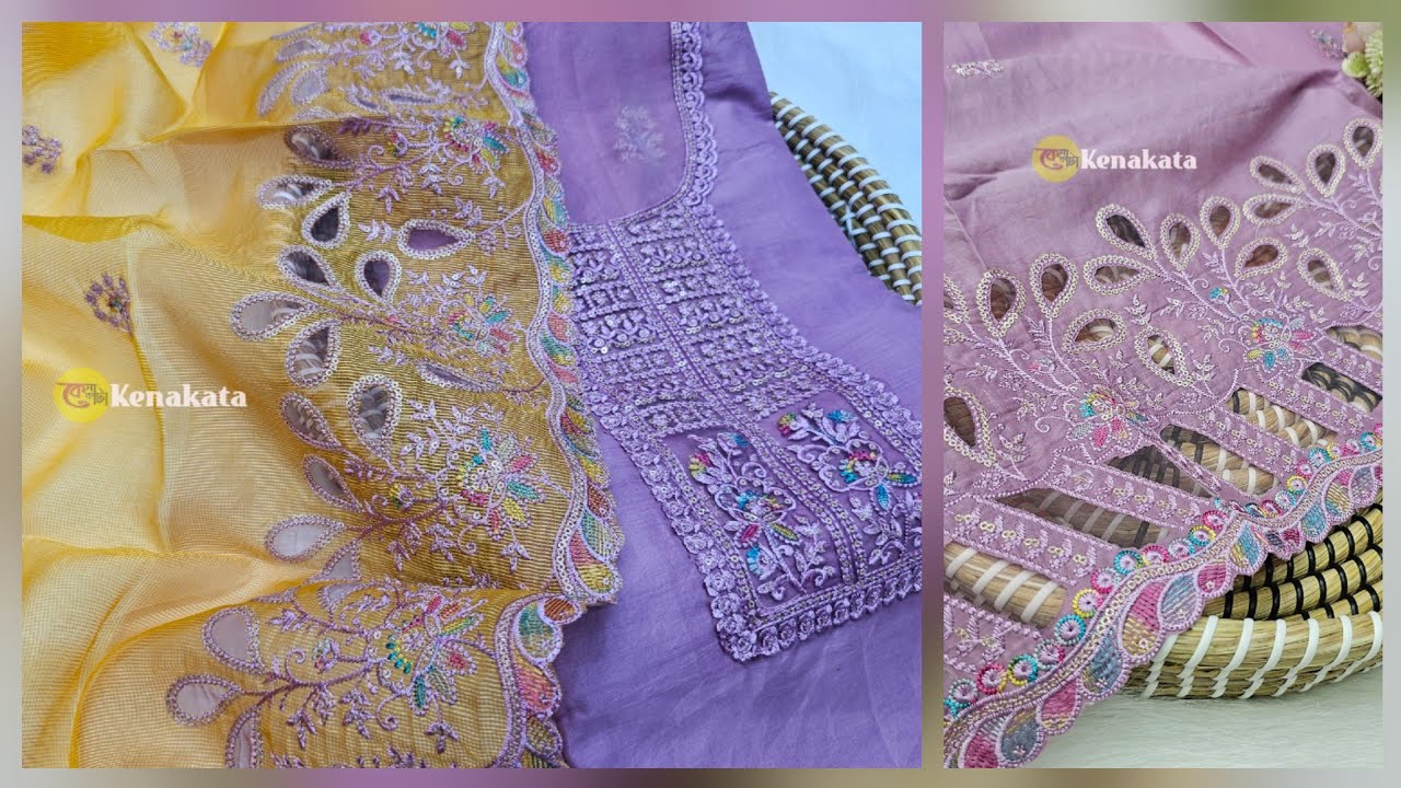 🌼💜 সানশাইন ইয়েলো & সফট ল্যাভেন্ডারের এলিগেন্স— premium collection | 2026 kenakata lifestyle fashion