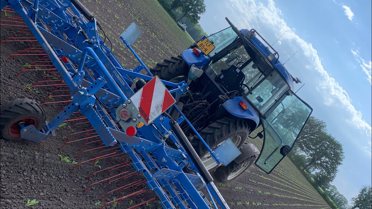 HENGERS.NL Lemken Thulit MF/600 wiedeg in mais en bieten