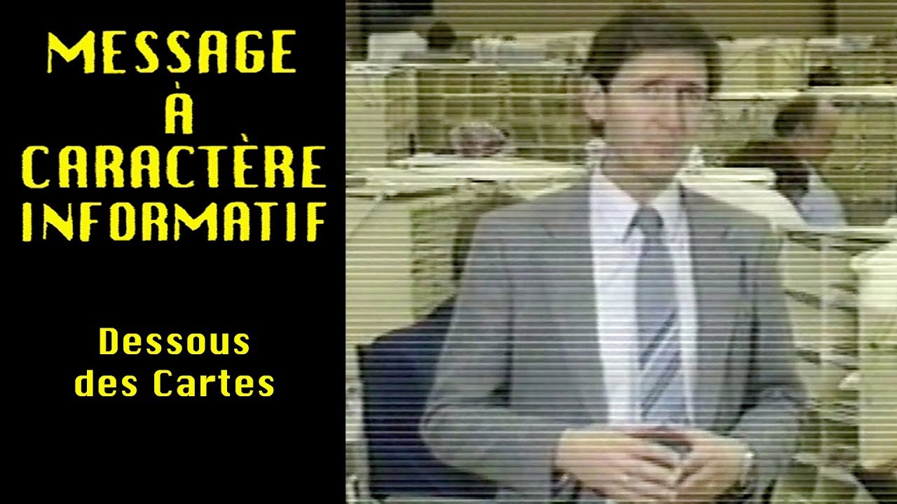65 - Message &agrave; caract&egrave;re informatif : Dessous des cartes