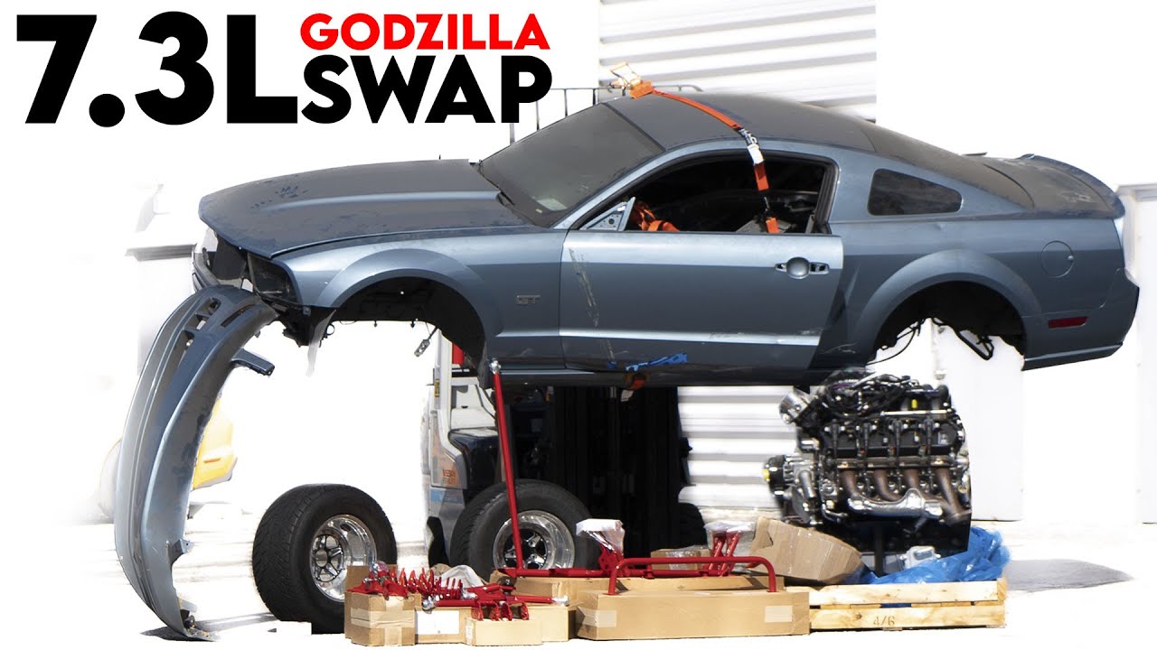 7.3L GODZILLA SWAP BEGINS!!!! Plus 900 HP on 93 Octane?!!!