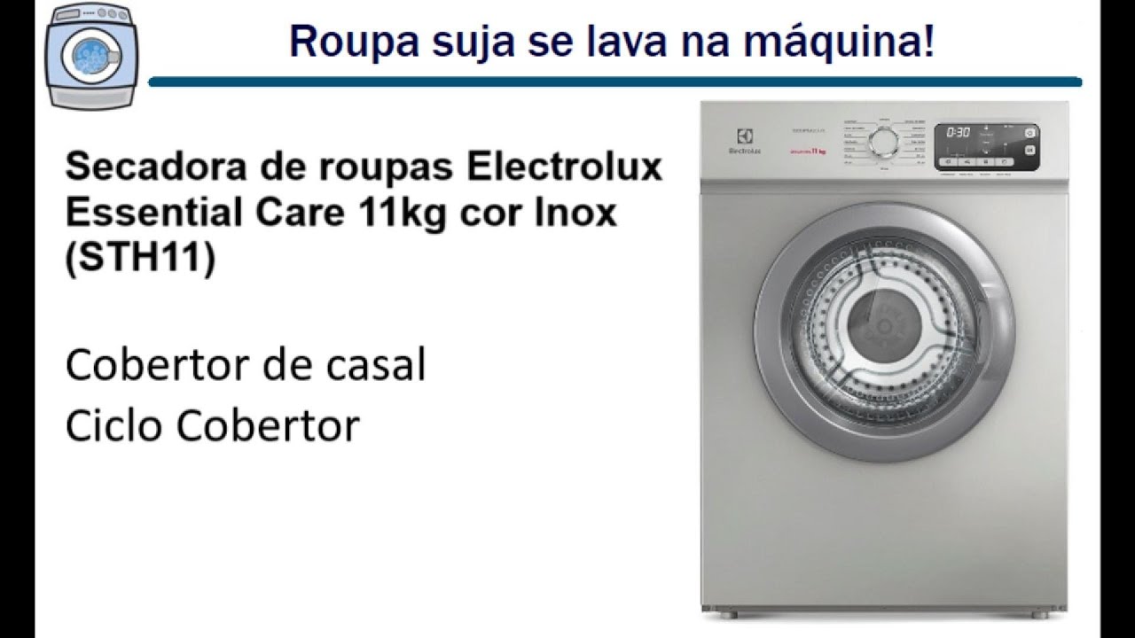 Secadora Electrolux Essential Care 11kg (STH11) - Secando cobertor de casal