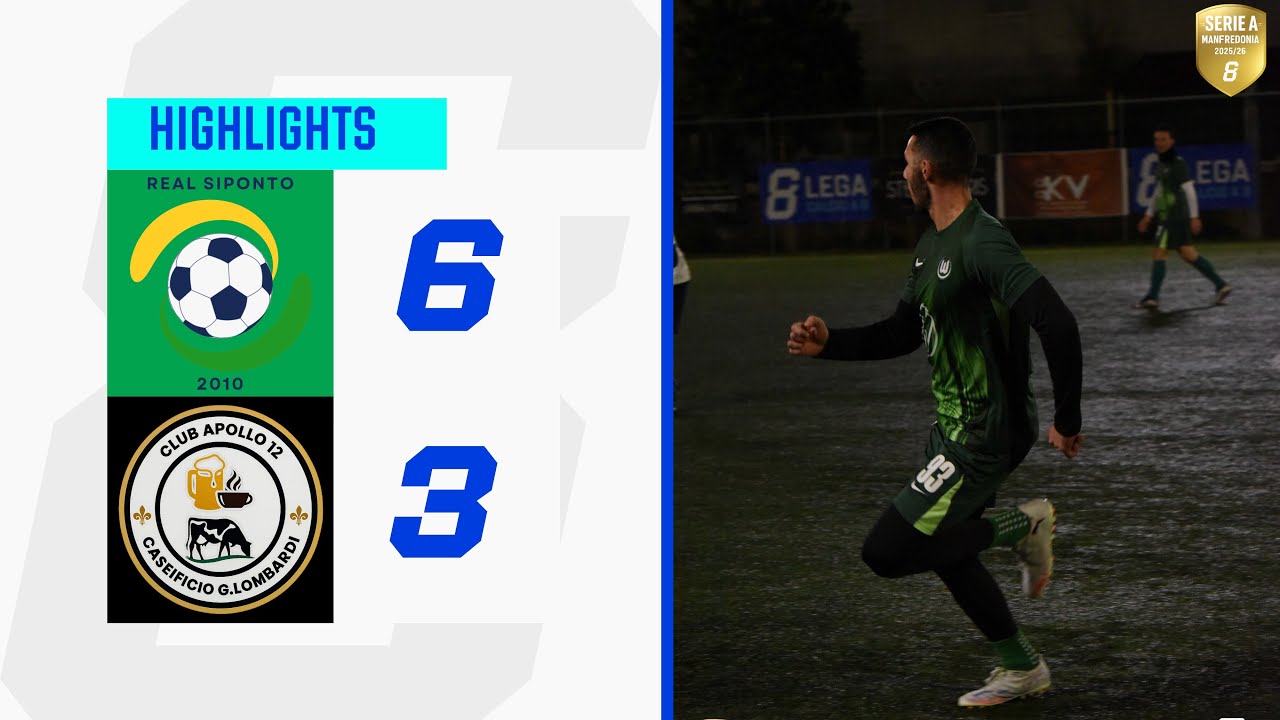 Real Siponto vince in rimonta! 6-3 su Apollo12/Caseificio Lombardi 