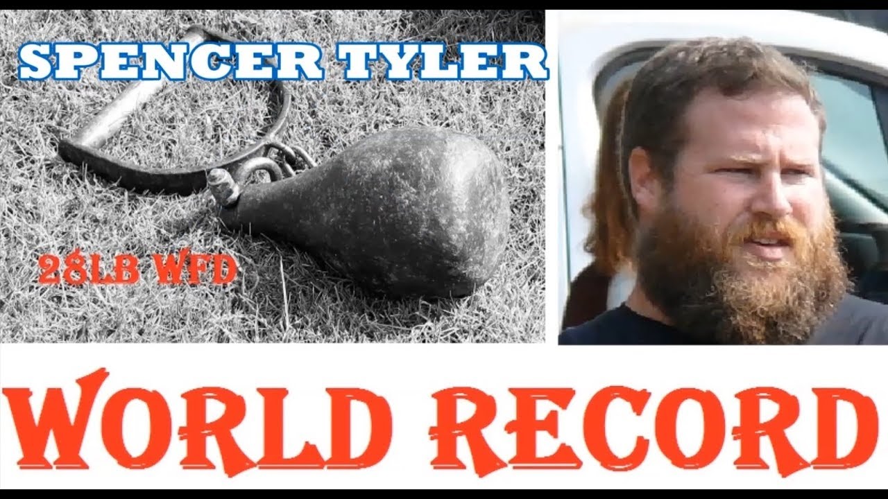 WORLD RECORD 28lb weight for distance 97’1/2 Spencer Tyler 2019
