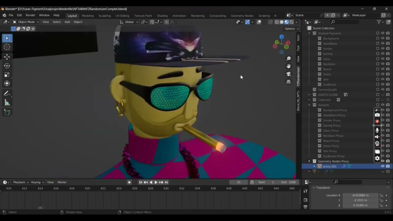 Behind the Build: Creating Stylized Figment NFTs in Blender | Figments Club Labs
