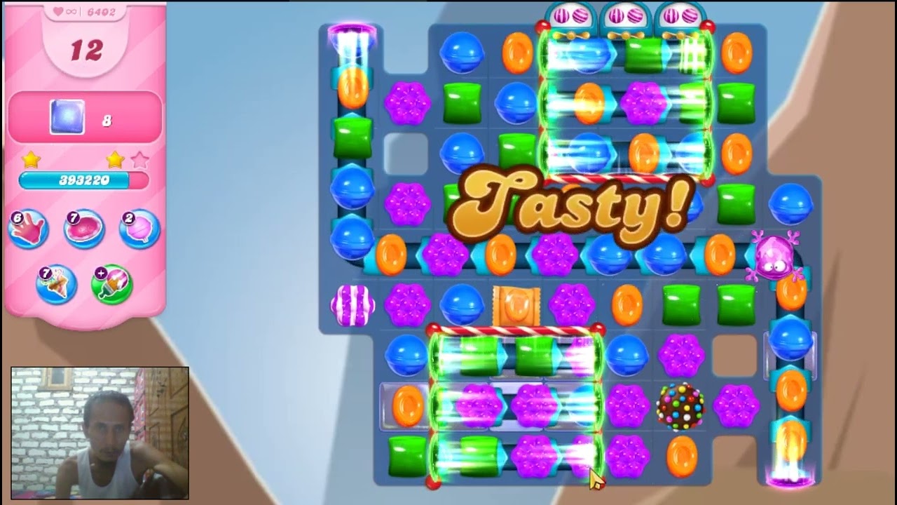 Candy Crush Saga Level 6402 - 3 Stars, 18 Moves Completed