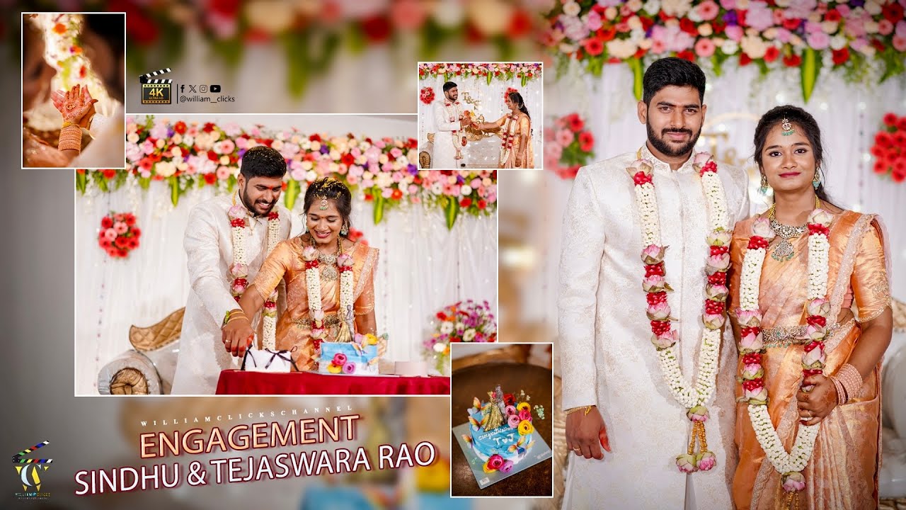 Sindhu Jhansi & Tejaswara Rao | Engagement  Teaser 4K | William Clicks