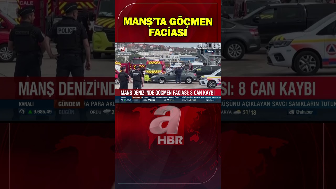 Manş Denizi'ni Ge&ccedil;meye &Ccedil;alışan G&ouml;&ccedil;men Teknesi Battı #shorts
