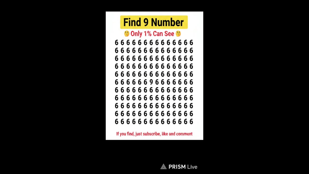 99% FAIL 😱 Can You Find the Hidden Number?