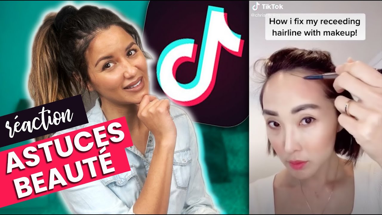 LES ASTUCES BEAUTÉ TIKTOK 2020 - ELLE SE DESSINE DES CHEVEUX 😱😭