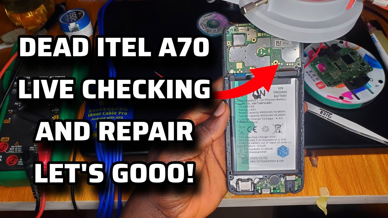 Телефон Itel A70 Live сломался! Диагностика и ремонт, работа в ночное время.