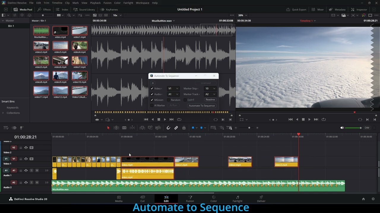 Sync Video to Beat in ONE CLICK!  DaVinci Resolve Auto-Edit Script