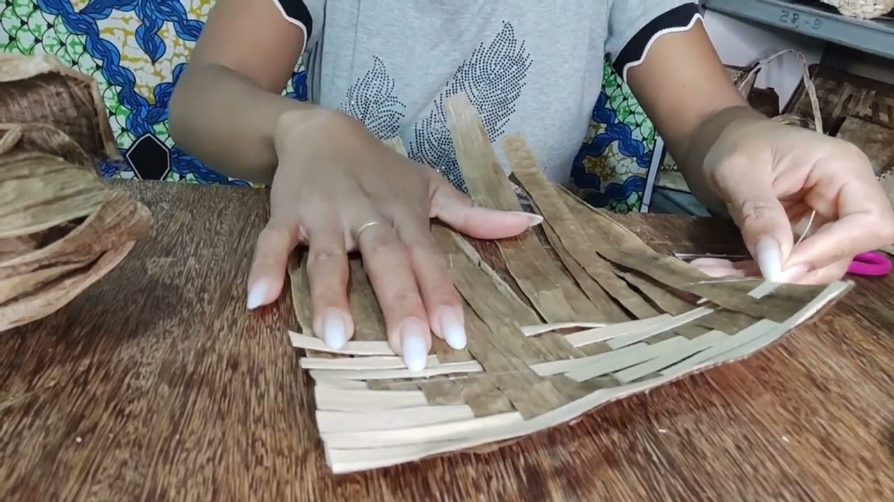 bandeja trama 3D na fibra da bananeira passo a passo
