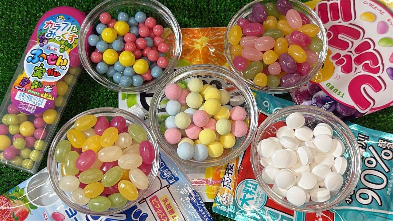 Japanese Candy ASMR 🍬 | Colorful Candy Pouring Sounds | No Talking