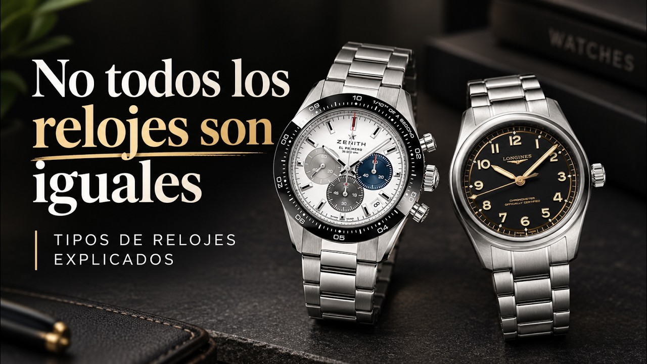 No todos los relojes son iguales | Tipos de relojes explicados
