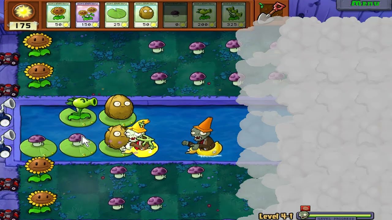 🍀Plants vs. Zombies_Level 4-1_Got PLANTERN