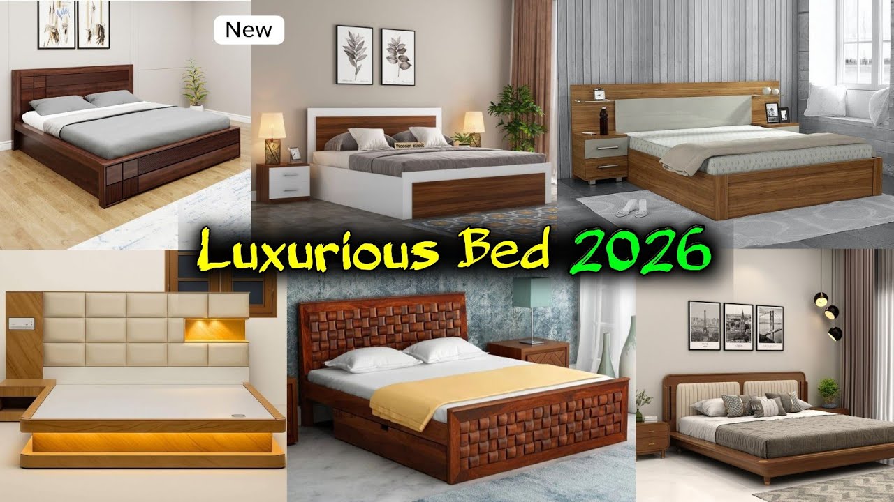 Luxurious Bed Design 2026 | Latest wooden bed design 2026 🔥