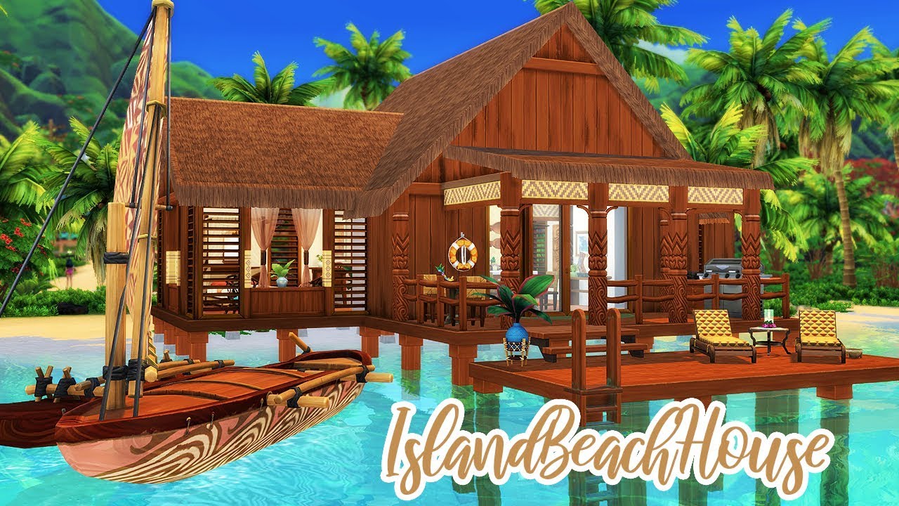 Tropical Beach House ⛵️ || The Sims 4 Island Living: Speed Build