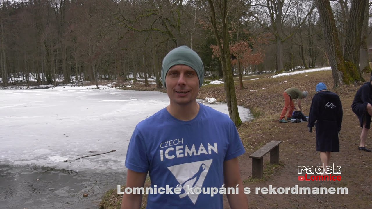 Lomnické koupání s rekordmanem -  Freediver David Vencl s Lomničáky