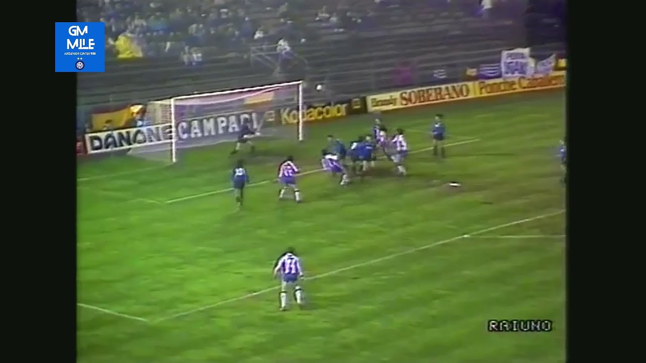 1987-88 (8' Rit Coppa UEFA - 09-12-1987) Espanyol-INTER 1-0 [Orejuela] HLTS Rai1