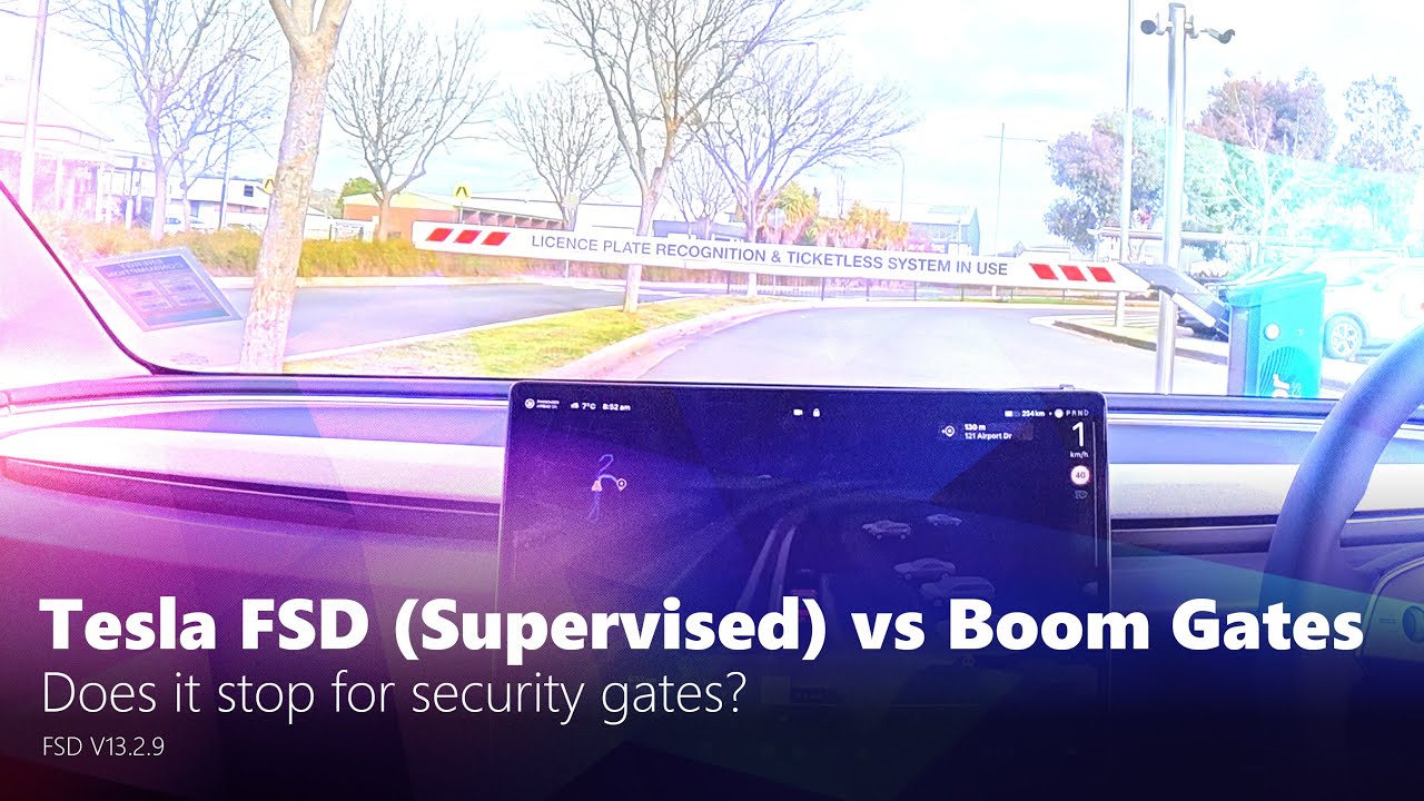 Tesla FSD (Supervised) in Australia: does it support Security Gates ?