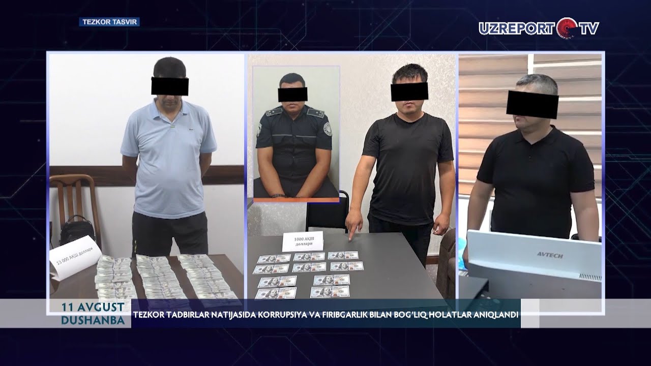 Tezkor tadbirlar natijasida korrupsiya va  firibgarlik bilan bog‘liq holatlar aniqlandi