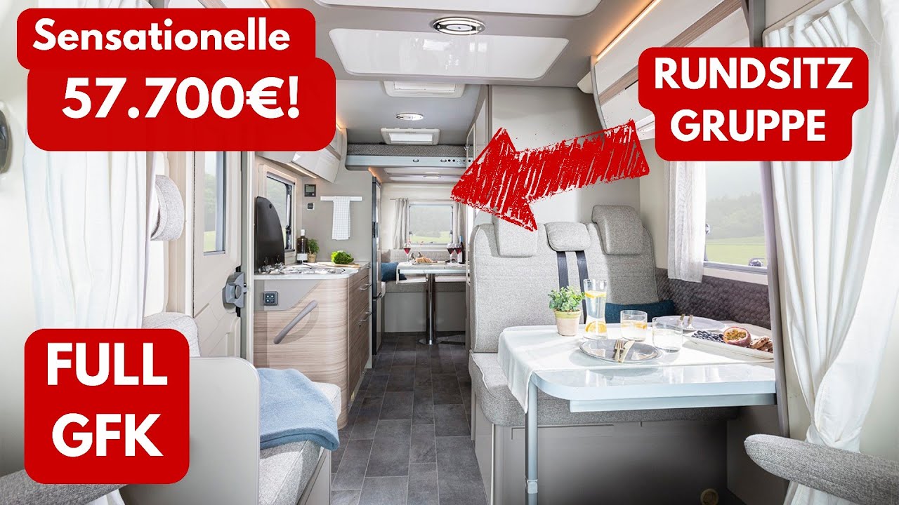 WOHNMOBIL 2023 MIT RUNDSITZGRUPPE ❤️ DER RAUM-WELTMEISTER mit LINER-INNENRAUM! Ahorn Canada TU Plus