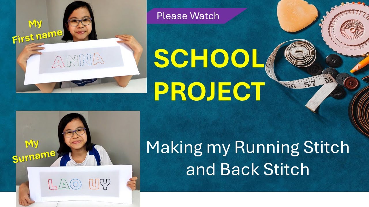 Making Sewing Process | Running Stitch | Back Stitch | @WanderersCraft