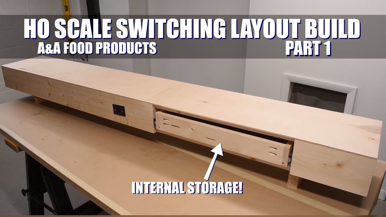 HO Scale Switching Layout Build with Internal Storage - Part 1 - A&A Food Products