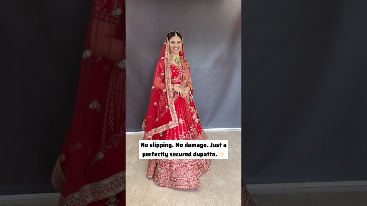 No slipping . No damage. Just a perfectly secured dupatta 🥰