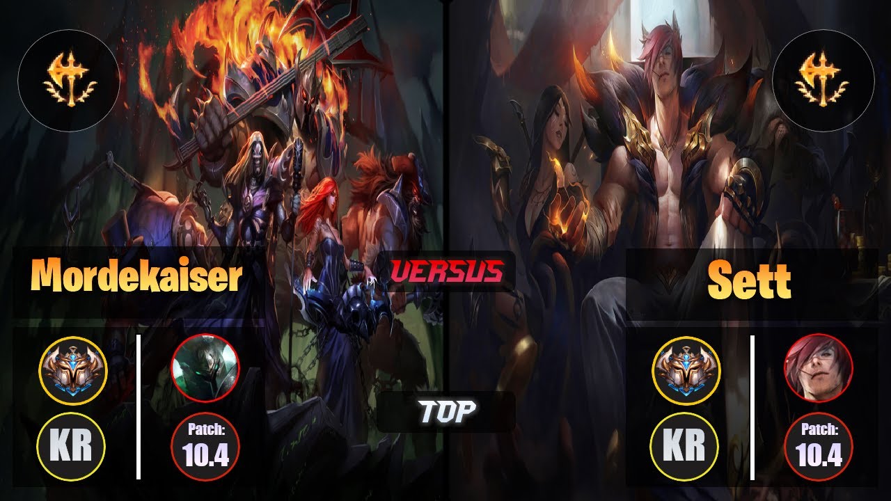 Challenger MORDEKAISER [Conqueror] (Top) VS  SETT - Challenger KR Patch 10.4