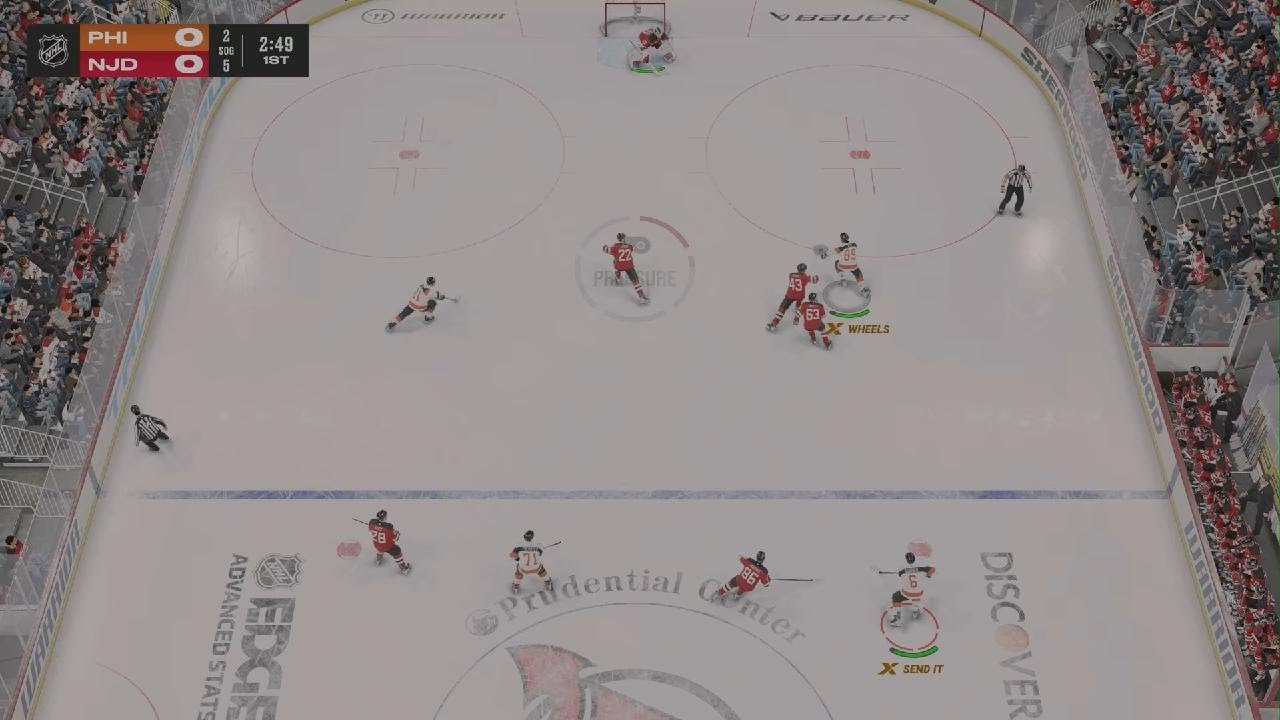 NHL 26 Philly Flyas vs New jersey devils season game