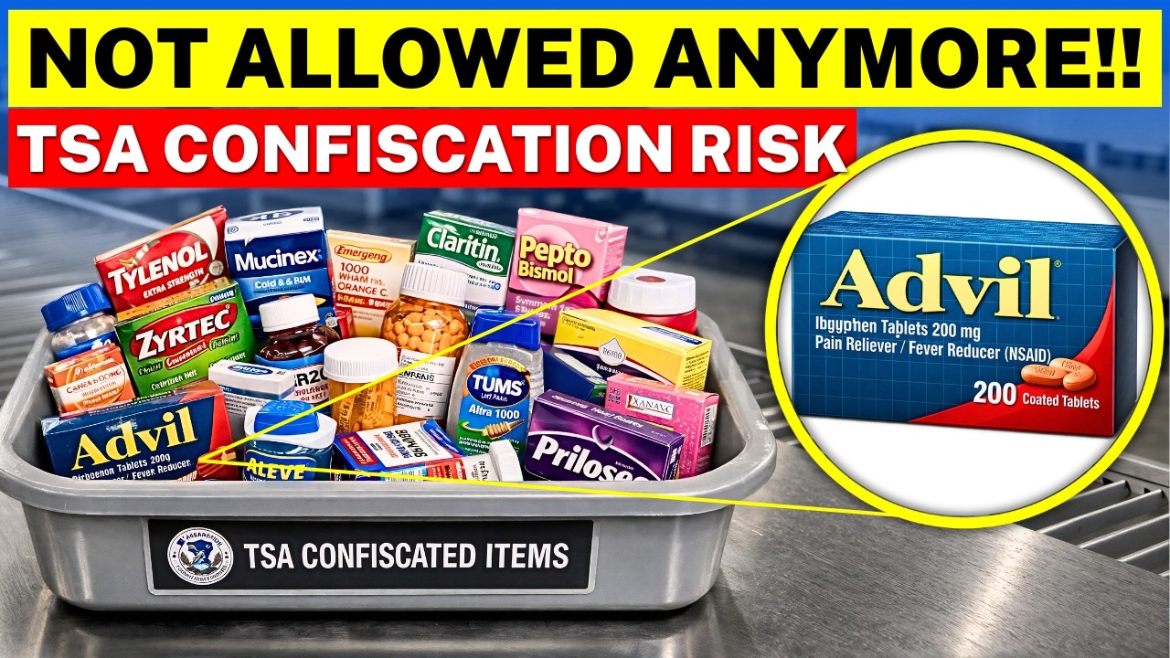 11 Medications TSA Will FLAG in 2026 (Pack Them WRONG & They’re GONE)