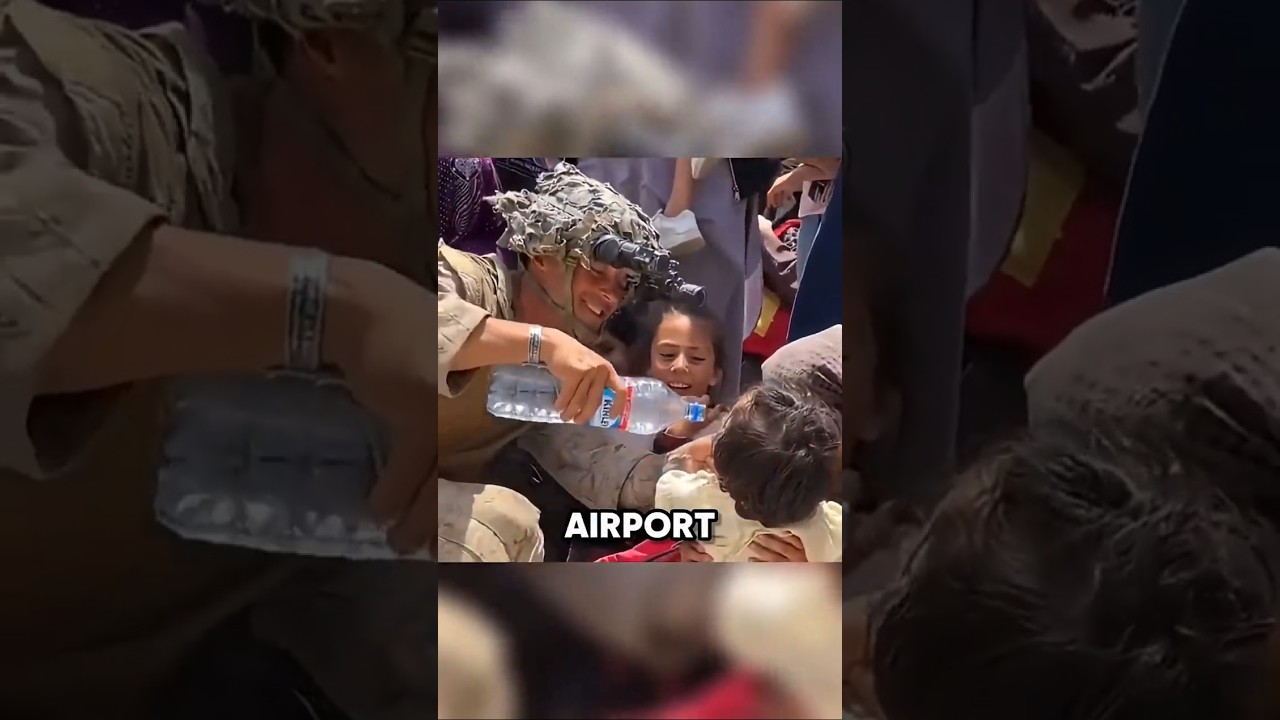 Soldier Stops During Kabul Evacuation to Help Thirsty Kids #kindness #wholesome #army