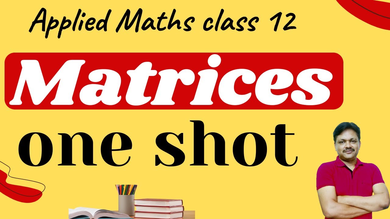 One Shot | Chapter 3 | Applied Maths | core maths | Class 12 | Matrices | Gaur Classes