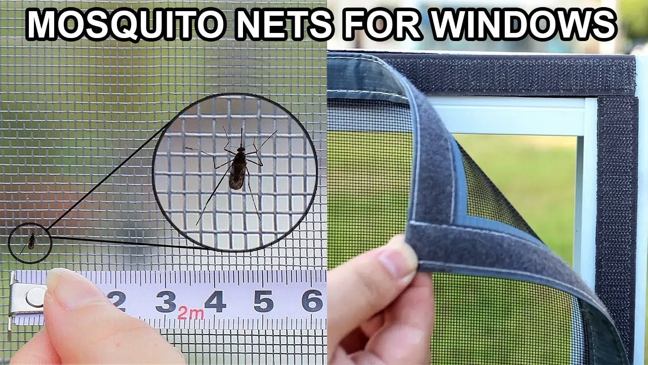 Self-Adhesive & Reusable Mosquito Nets for Windows | Customizable, Washable