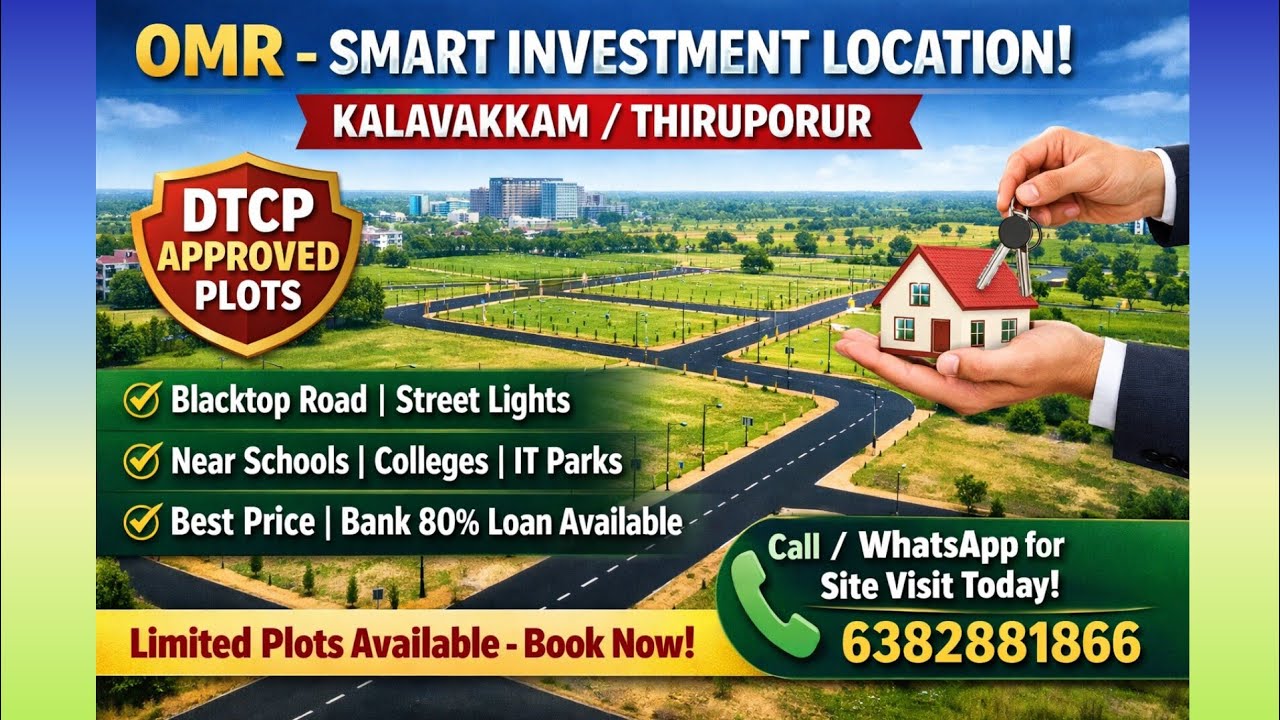 OMR Prime Location - Approved Plots for Sale|6382881866|#staarhomes #omr #property #chennai #villa 