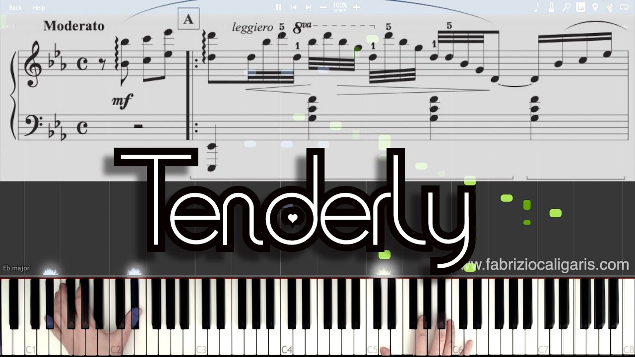 Arpeggios on TENDERLY - Piano Cover - Sheet Music in PDF