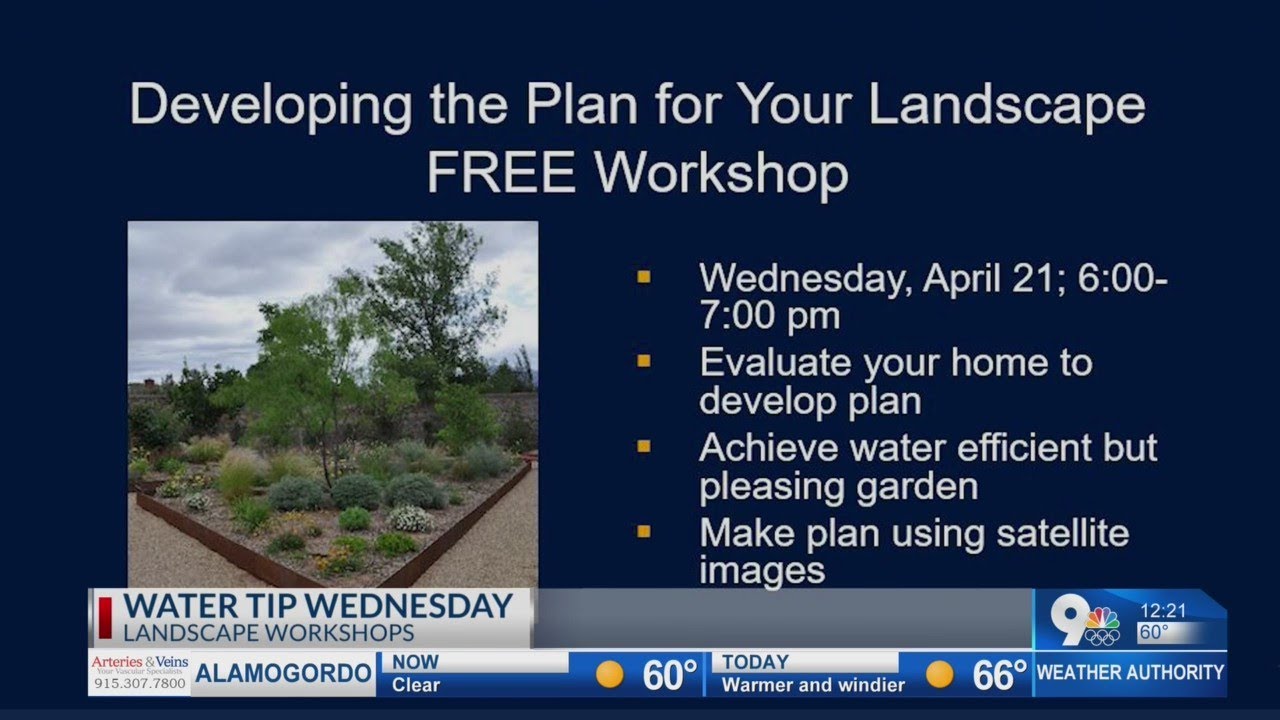 Landscape Workshops for Water Tip Wednesday