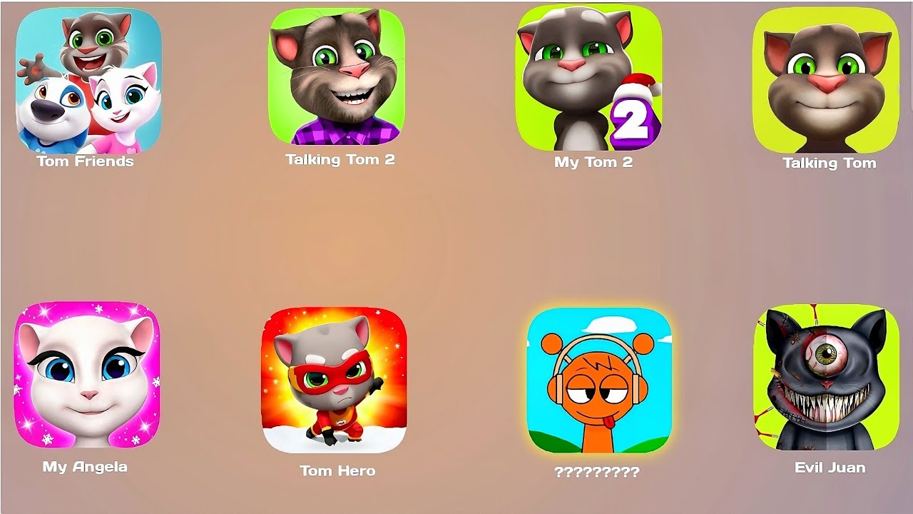 My Tom 2, Talking Ben, ,Talking Ana, Ginger,  Tom Time Rush, Talking Tom 🤣😂