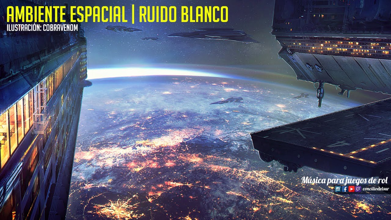 4 horas de AMBIENTE ESPACIAL y RUIDO BLANCO | TDAH - M&Uacute;SICA PARA JUEGOS DE ROL