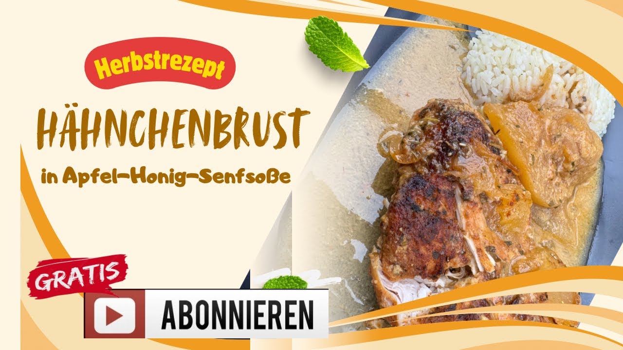 Dutch Oven Herbstrezept 1/25: Hähnchenbrust mit Apfel-Honig-Senfsoße